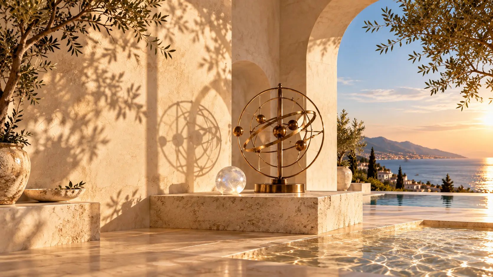 Sunlit celestial installation for energy work